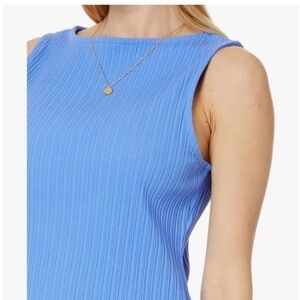 Madewell Blue Sleeveless Ribbed Top